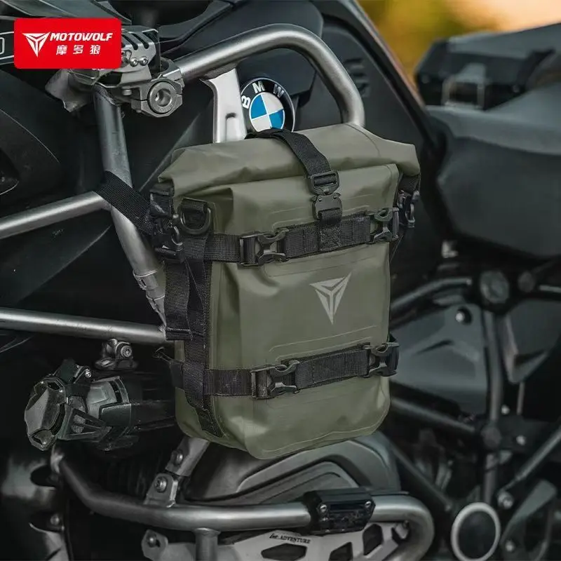 

Motorcycle Multifunctional Crash Bar Bag Rider Bag Waterproof Side Bag Tail Bag Cycling Side Bag Quick-Release Travel Bag