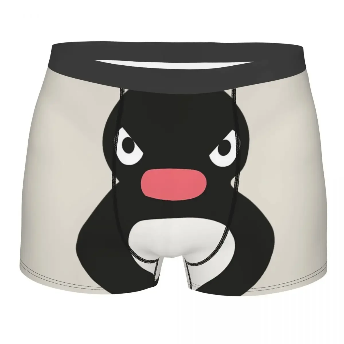 Angery Pingu Men Boxer Briefs Highly Breathable Underpants Top Quality Print Shorts Gift Idea