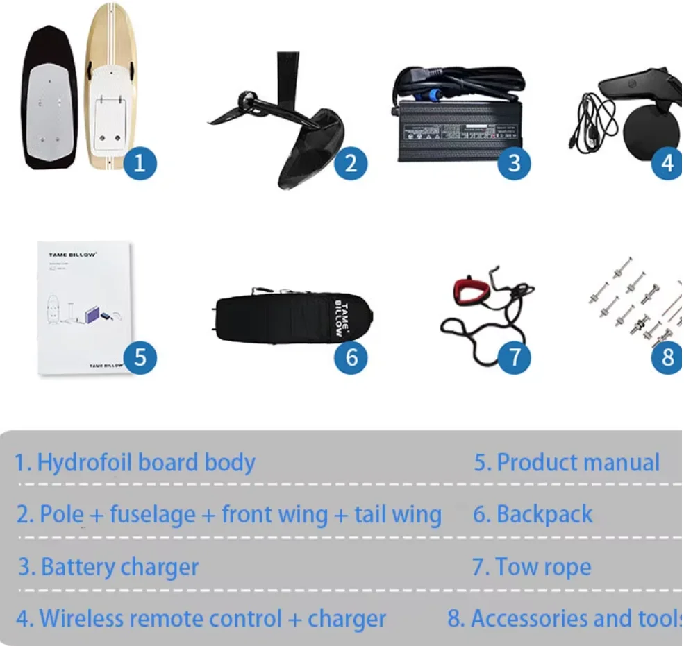 أفضل قيمة لوح ركوب الأمواج الكهربائي المحلق للأطفال 50 كم/ساعة معدات مياه المحيط لمسافات طويلة مع مضخة وحقيبة شعار قابل للتخصيص
