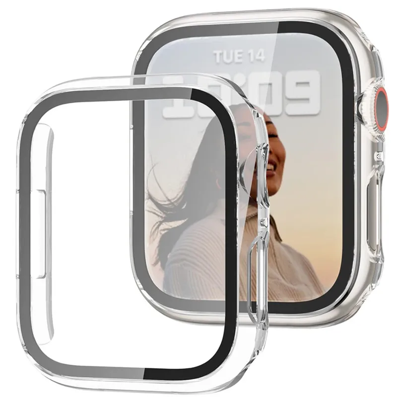 �y�Z�[�����zApple Watch 10 9 8 45mm 41mm 44mm 40mm S10 42mm 46mm�p�K���X+�P�[�X�APC�n�[�h�v���e�N�^�[�o���p�[�J�o�[�iiWatch 7 SE 6 5 4 3�Ή��j