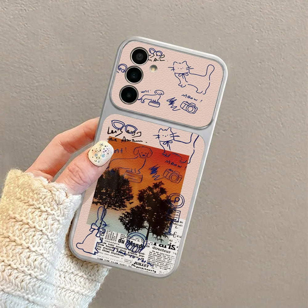 INS Phone Case For Samsung S25 Ultra S26 S24 S23 A56 A16 A55 A57 A17 A54 A53 A37 A36 A35 A34 A32 A27 A26 A25 A23 A15 A14 A07 A06