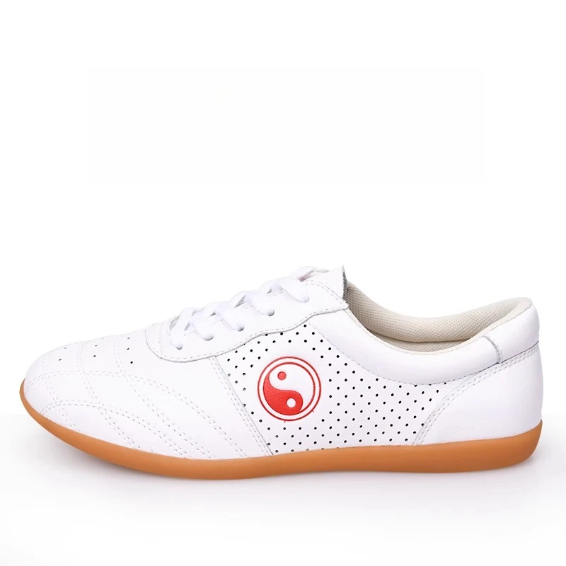 جلد البقر الأصلي الاصطناعية LeatherTai Chi أحذية للكونغ فو وشو فنون الدفاع عن النفس لينة مرنة وحيد خفيفة الوزن الرجال النساء #5