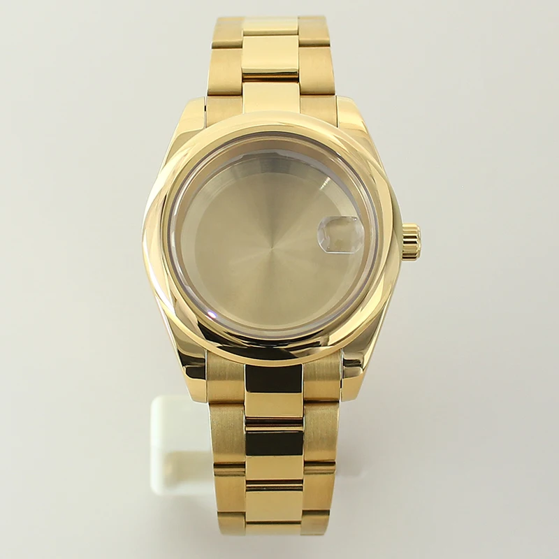 

36mm/39mm Sapphire Glass Waterproof Watch Case 316L Stainless Steel Bracelet For Nh35 Nh36 Nh34/38 nh70 nh72 Miyota8215 Movement