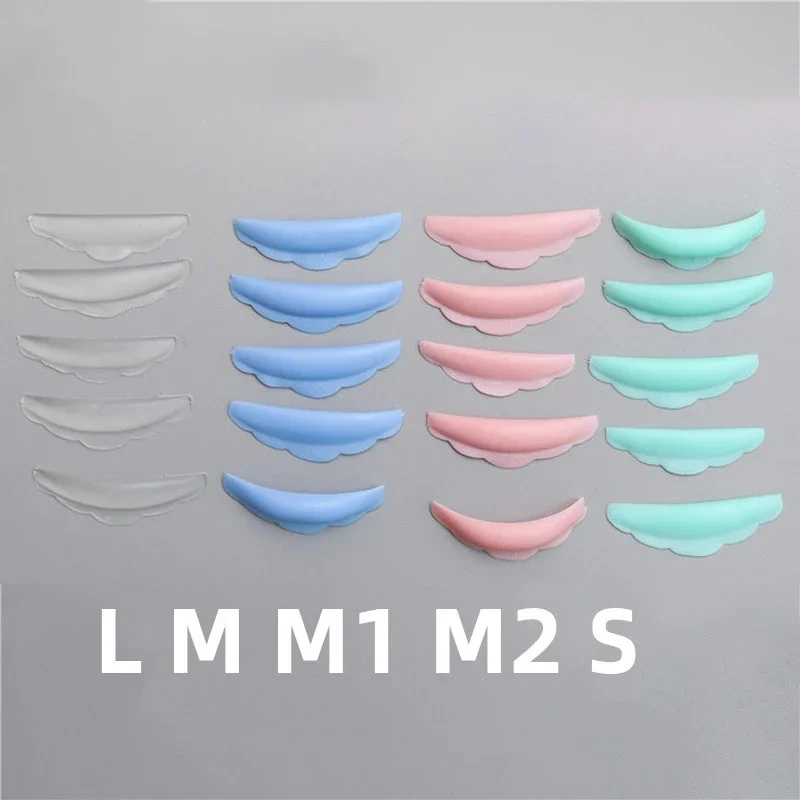 5Pairs Colorful Silicone Eyelash Perm Pad Eyelash Lifting Silicone Pads Set Eyelash Lift Curlers Curl Shields Pads Applicator