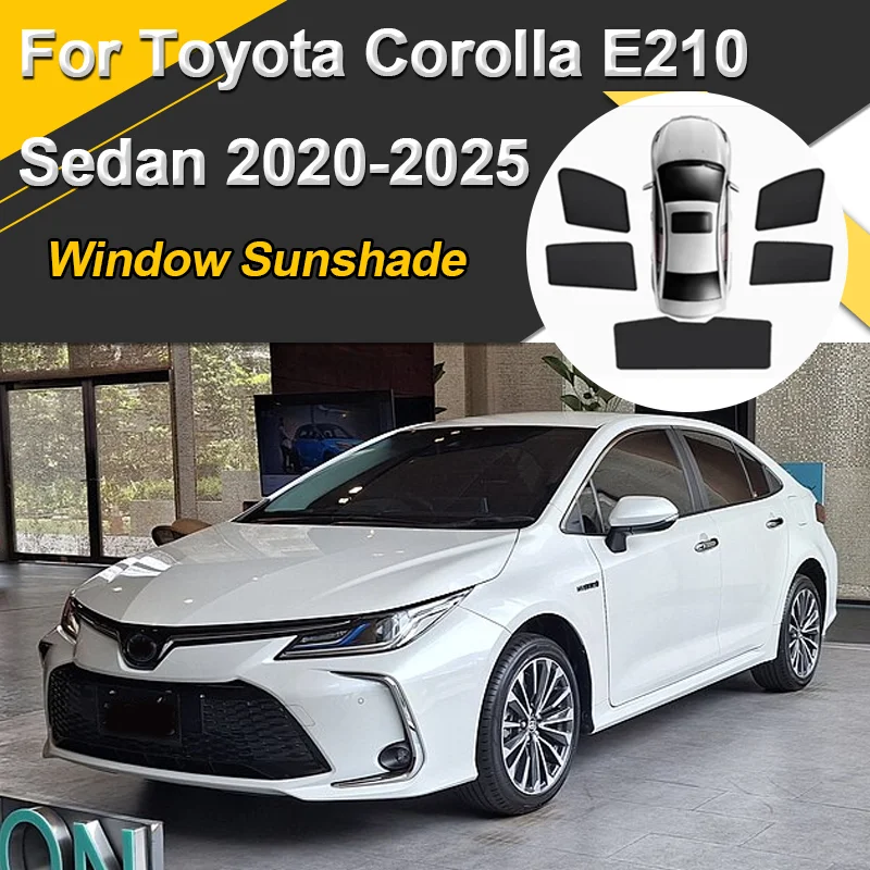 

Автомобильные солнцезащитные козырьки для Toyota Corolla E210 2020 2021 2022-2025, седан, солнцезащитные козырьки, магнитная теплоизоляция, аксессуары для оконного козырька