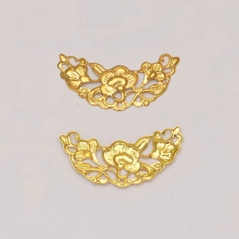 

100 pcs Gold Crescent Headdress Hairpin Accessories Semicircular Charm Iron Decor DIY Craft Durable Bright Color Women Hairstyle