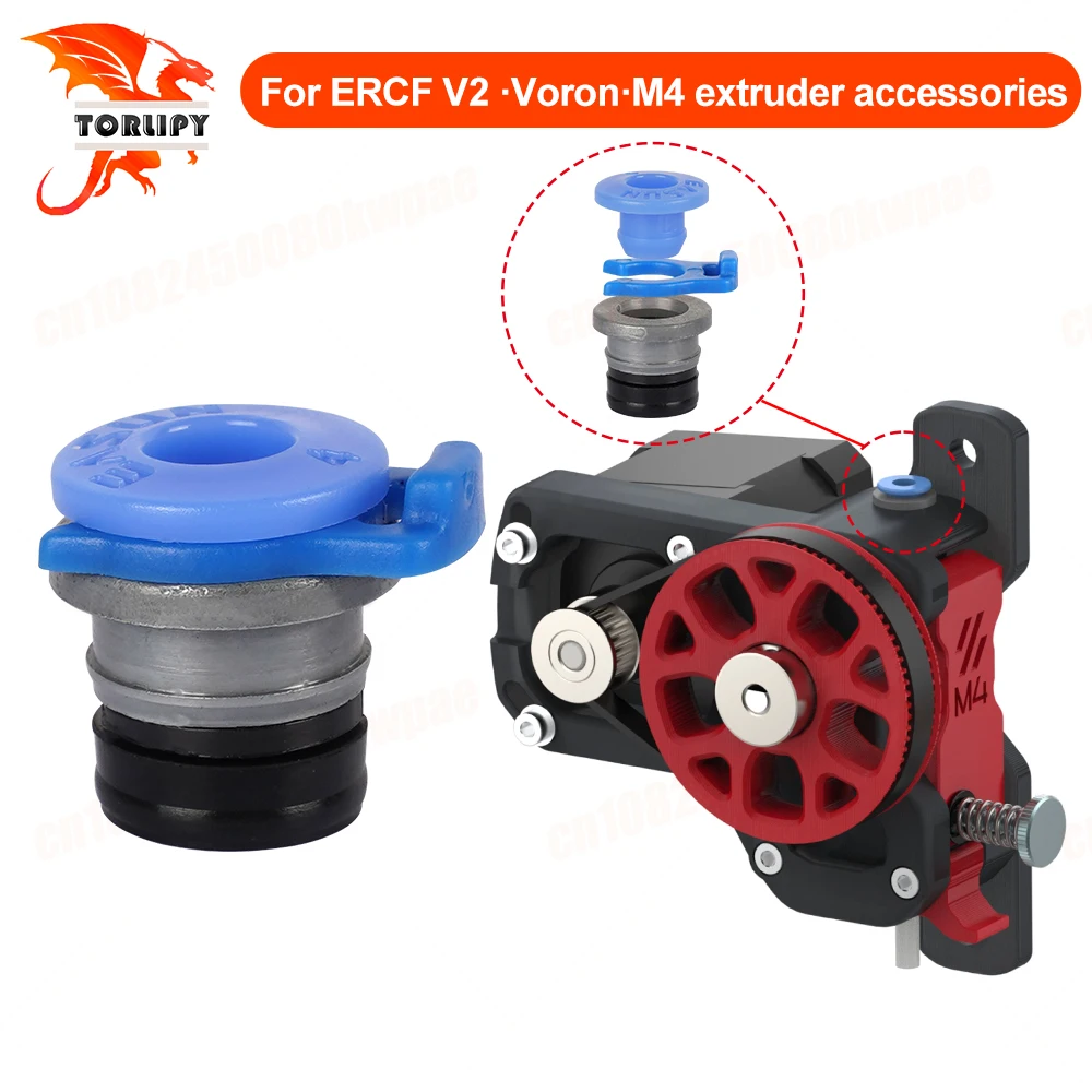 Bowden ECAS04 3D Printer Parts Extruder Embedded Collet Clips For Extruder Embeddable Tube Ptfe Tube Blue 3D Printed Accessories