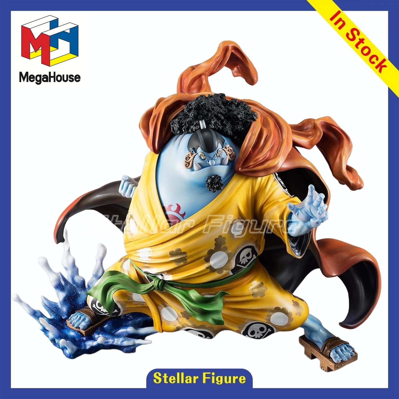 

【SF】В наличии: Коллекционная фигурка MegaHouse Portrait.Of.Pirates ONE PIECE Jinbei в масштабе 1/8, модель для подарка.