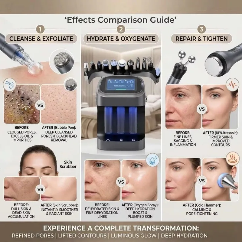 10 In 1 Portable Facial Beauty Machine Multifunctional Skin Hydrating Care Device Household Cosmetic Instrument