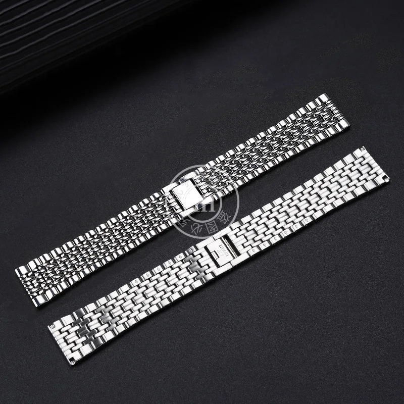 Stainless steel watch strap 21 High quality refined soild metal silver watchband For Movado Museum series 0607473/0607474/060197