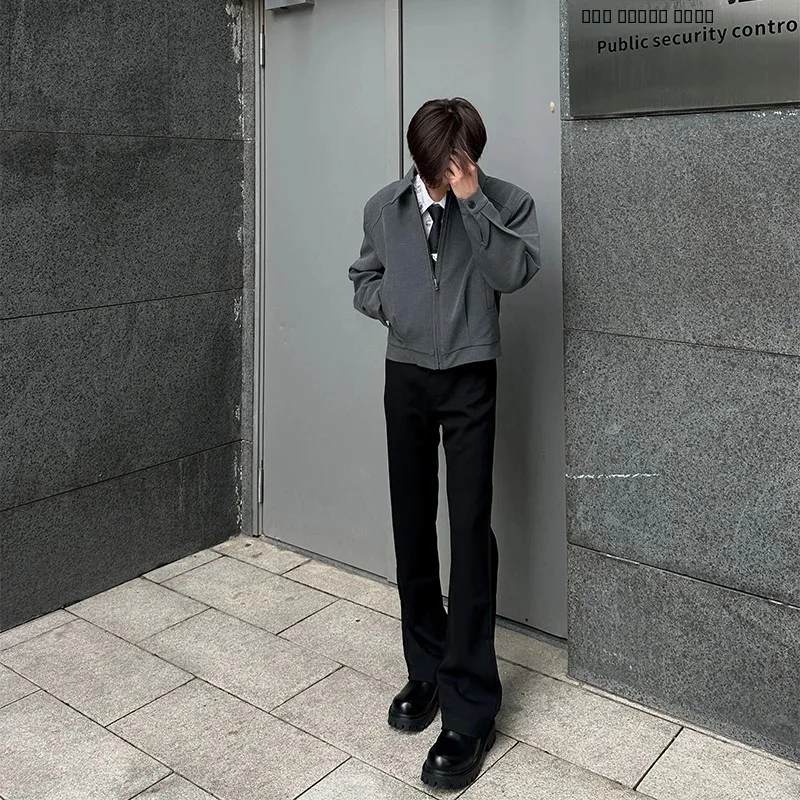 

Bla Silk Men's Summer Pants CleanFit Leg Lengthening Drapey West Pants High-End Feeling MicroFlared Straight Leg Trousers