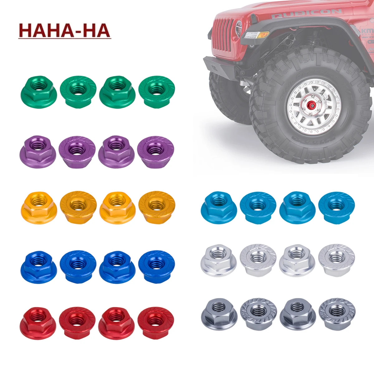 Porca de bloqueio de roda de flange m4 de alumínio multicolorido 4/8 peças para 1/10 1/14 rc carro caminhão crawler deriva trx4 scx10 scania peça universal