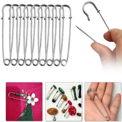 20pcs 38/45/50/55/65/75mm Large Safety Pin Base Hook Lock Clip for DIY Charm Brooch Jewelry Accessories Clothing Making Supplies