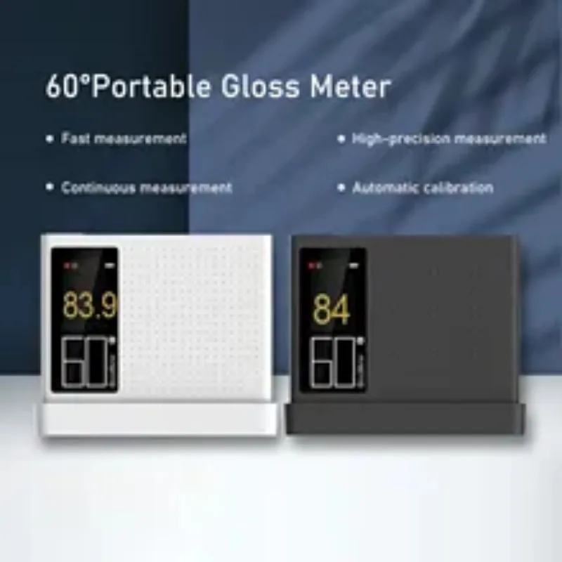 

Gloss Meter 60° Glossmeter with Self-calibration Continuous Measurement Surface Measuring Glarimeter for Stone Tile Car Paints