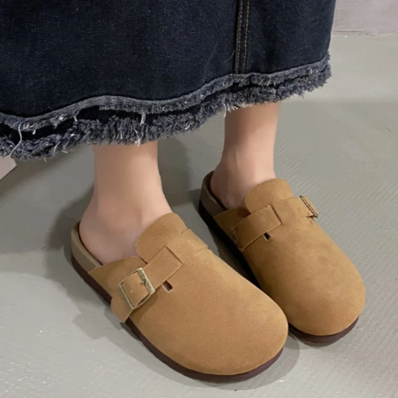 Women Slippers Fashion Clogs Cork Insole Sandals with Arch Support Mules Slippers Outdoor Beach Home Comfortable Slides Women