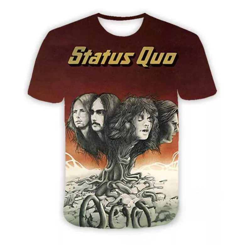 الحالة كو روك الجرافيك تي شيرت ثلاثية الأبعاد طباعة الرجال النساء الهيب هوب الاتجاه تي شيرتات قصيرة الاكمام المتضخم الشارع الشهير Harajuku المحملة Y2k #1