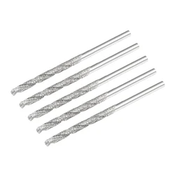 2/5/10pcs Metric Diamond Coated Twist Drill Bits 0.9/1/1.2/1.7/2.1/2.5mm High Speed Steel Drill Bit Sets for Glass Marble Stones