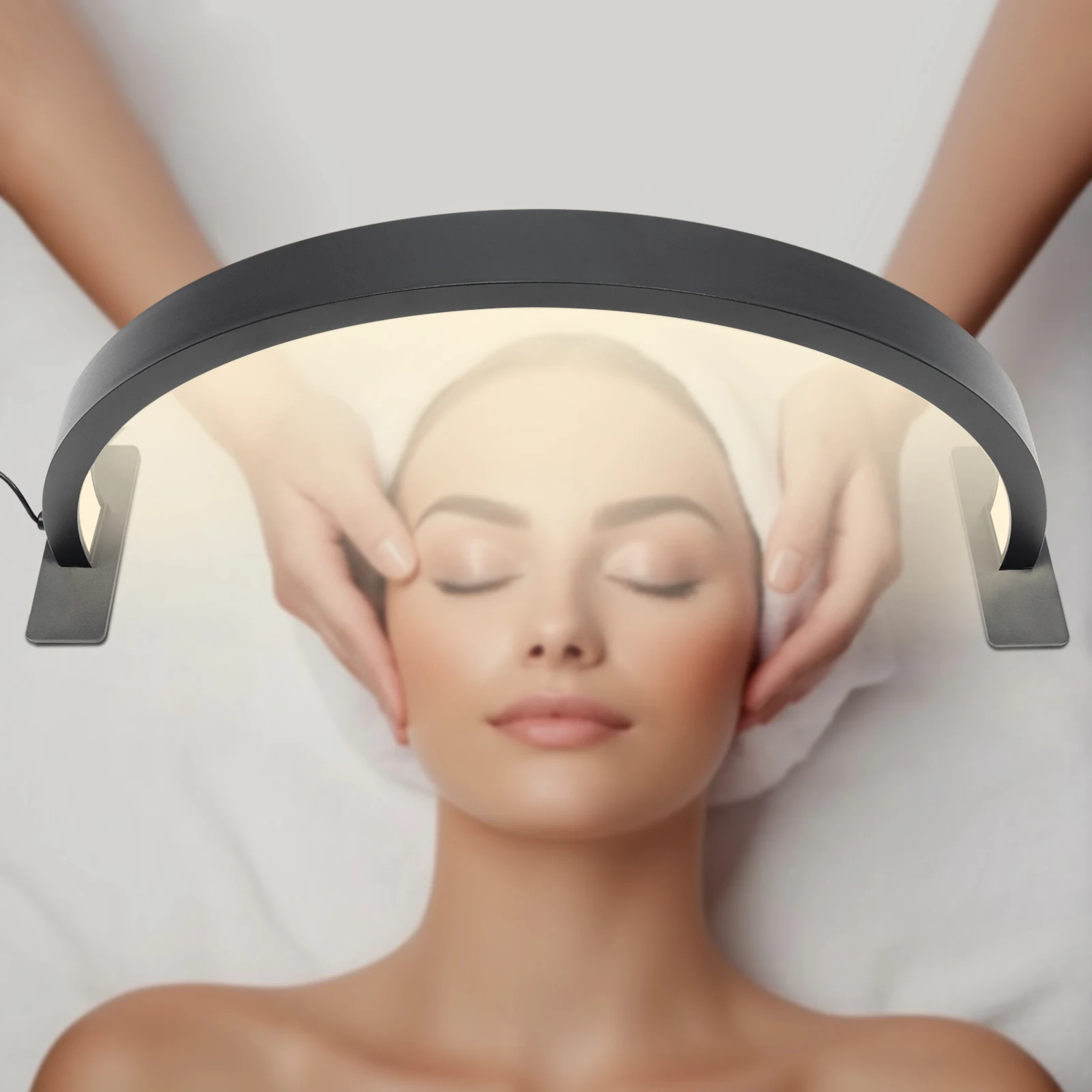 LED-halve maanlicht met helderheid aanpassen 3000K-6000K Halve maan bureaulamp voor nagelkunst