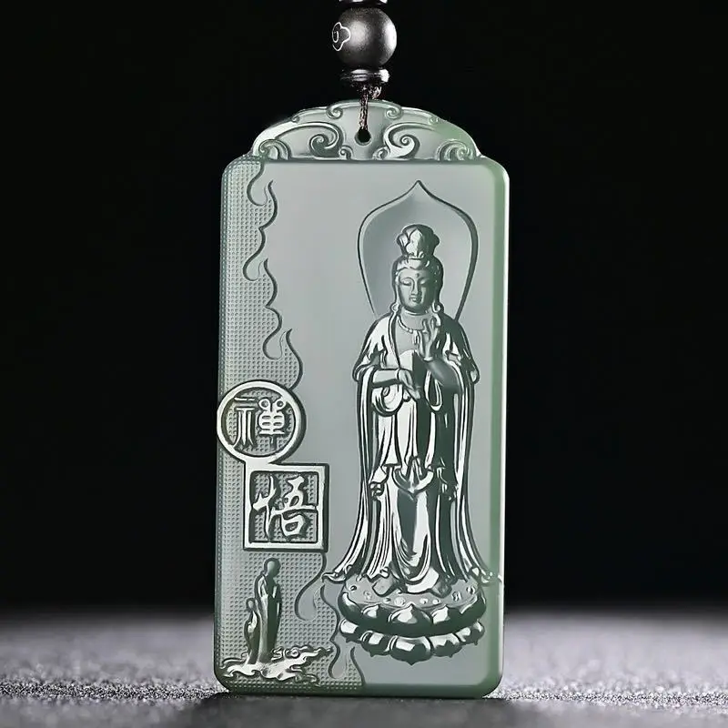 

Sapphire Enlightenment Guanyin Pendant