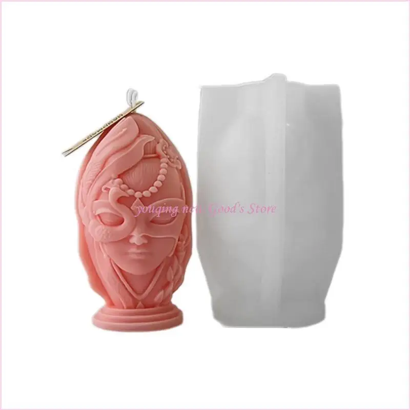 

57QA Silicone Crafts Moulds Making Moulds Beauty Face Shaped Figure Moulds