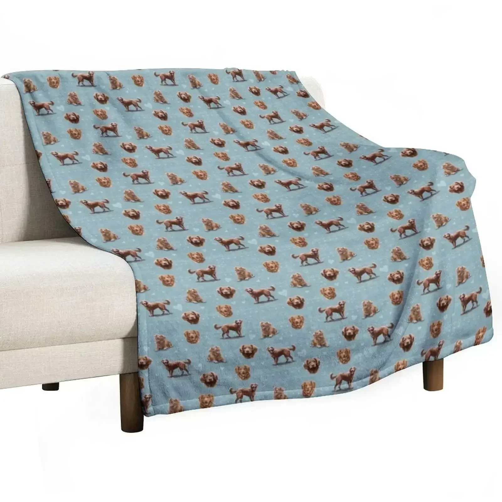 The Nova Scotia Duck Tolling Retriever Dog Throw Blanket Sofa Designers Blankets