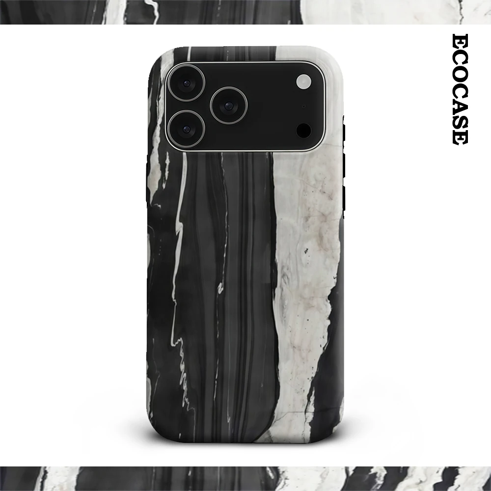 Marmor-Kontrastkunst IPhone 17 Must-Haves Handyhülle für IPhone 17 16 15 14 13 12 11 Pro Max Plus Doppelschichtige Rückseite