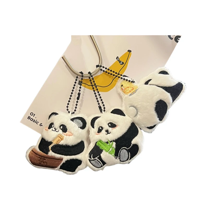 Cartoon Pluche Schattige Panda Pop Speelgoed Hanger Rugzak Ophangingen Ornament Accessoires Geschenken