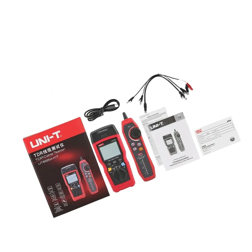 UT685A For TDR Cable Tester Network Wire Locator With For PoE Length Fault Distance Detection Port Flashing NCV Tracing Tool Kit