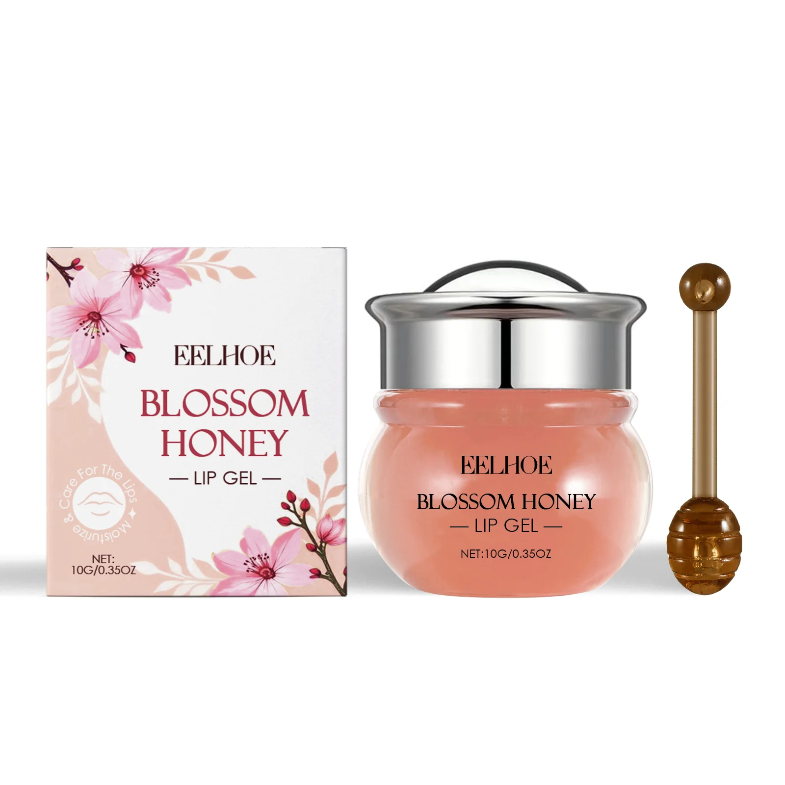 

EELHOE Cherry Blossom Гель для губ для сна Cherry Honey Бальзам для губ Осветляющий кожу губ Увлажняющий уход за губами 3 шт.