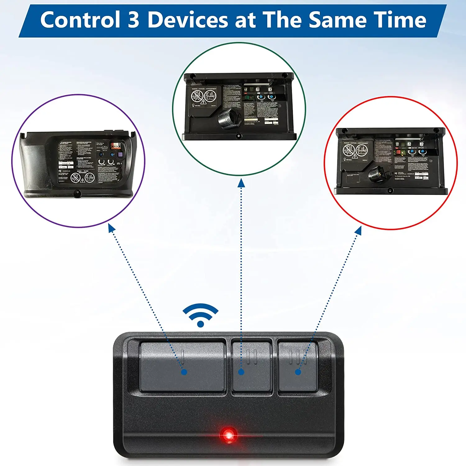 893MAX Wireless Remote Control Garage Door Opener Clip For 893LM 891LM 371LM 971LM 81LM Gate Transmitter