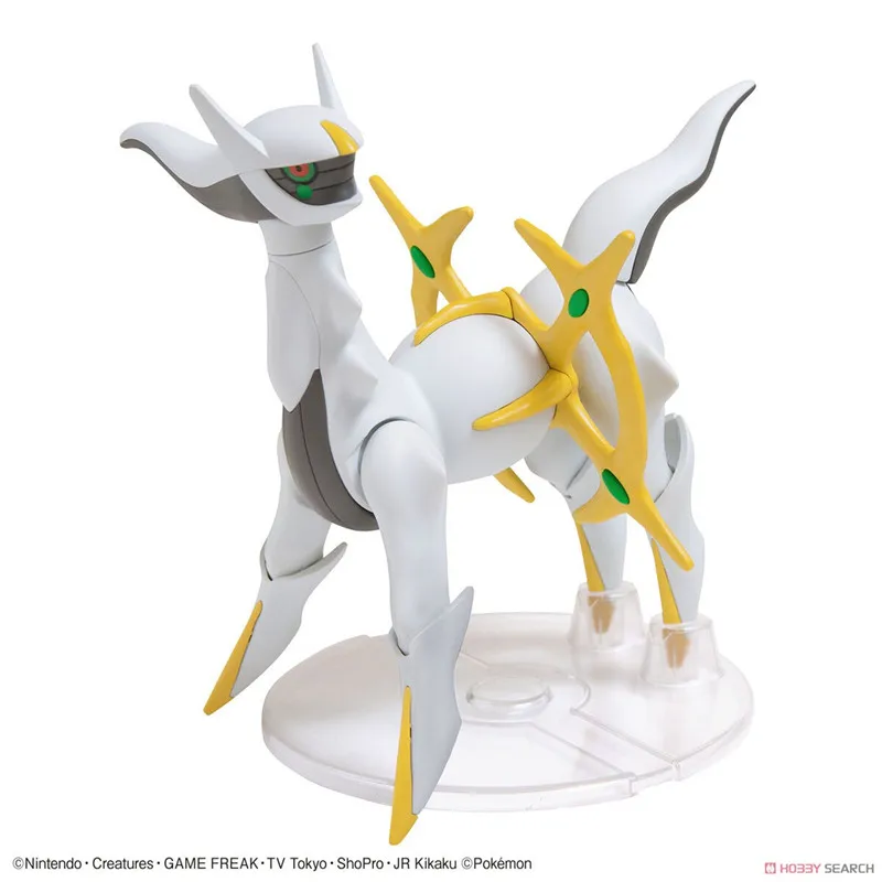 Bandai โปเกมอนต้นฉบับเทพเจ้าแห่งการสร้าง Arceus อะนิเมะของเล่นตุ๊กตาขยับแขนขาได้สำหรับเด็กของขวัญสะสมรูปแบบเครื่องประดับ