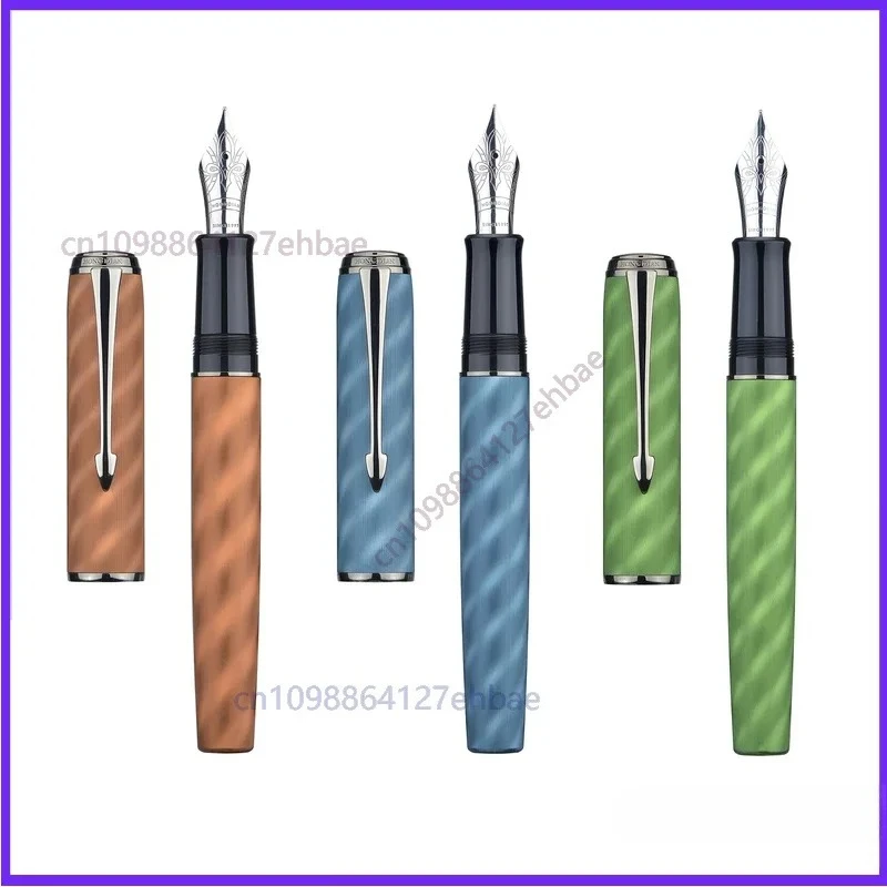 pour-hongdian-a9-hotel-pen--stylo-cadeau-de-bureau-a-8-pointes-ef-f-pour-ecrire-en-metal-avec-motif-moire