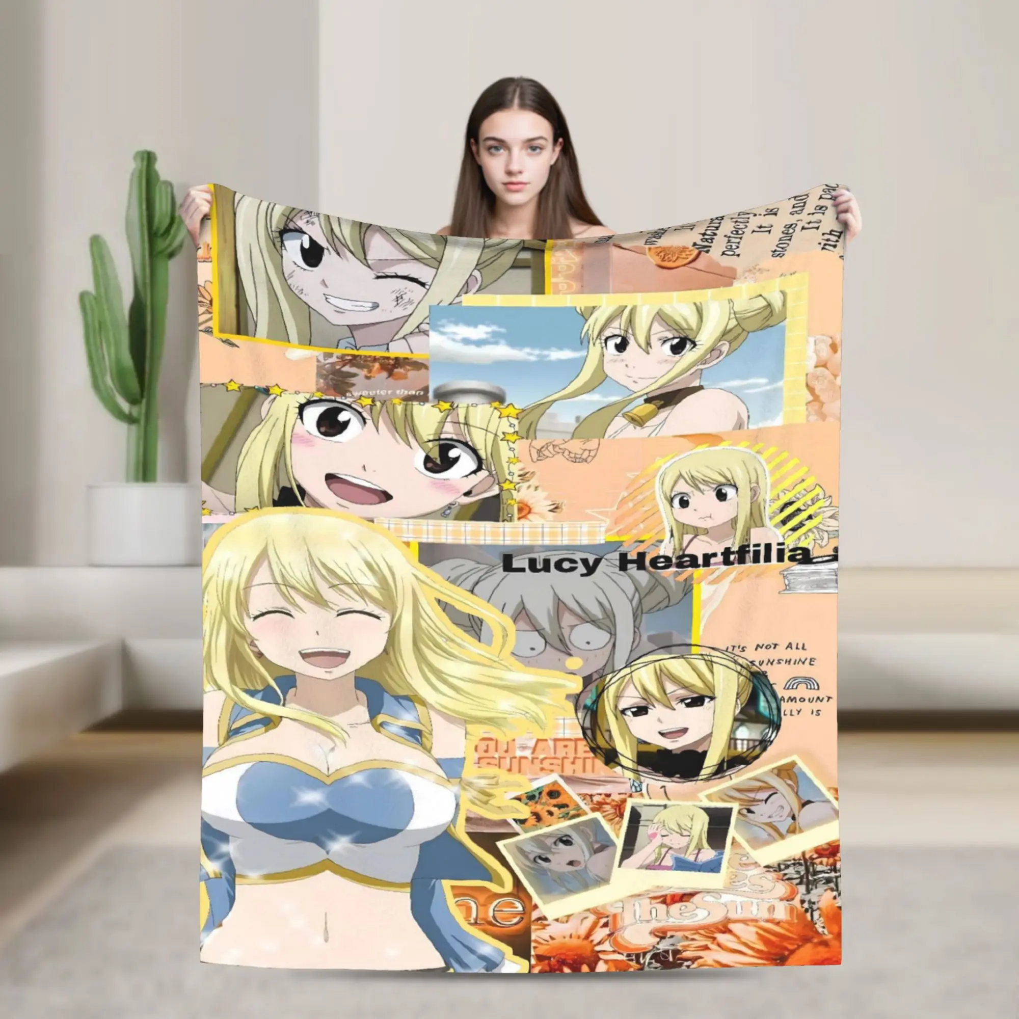 Soft Blanket Picnic Intense Fairy Tail Natsu Gray Fight Throw Blanket  Flannel Bedspread For Outdoor Graphic Sofa Bed Cover