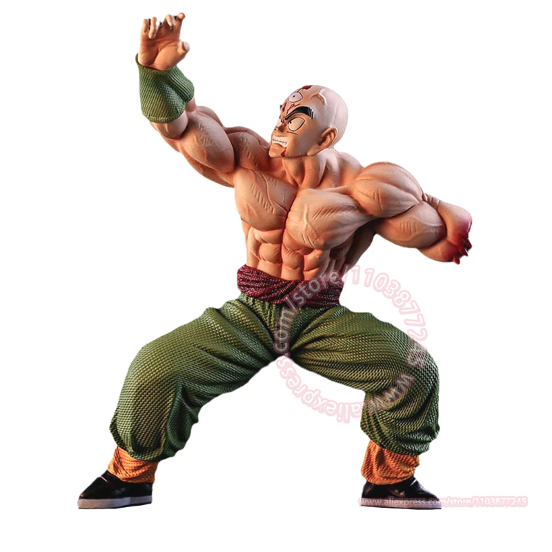 Dragonball Tien Shinhan แขนหัก squatting position โมเดลอนิเมชั่นอินเทรนด์เครื่องประดับเดสก์ท็อปของเล่นตกแต่งการ์ตูน