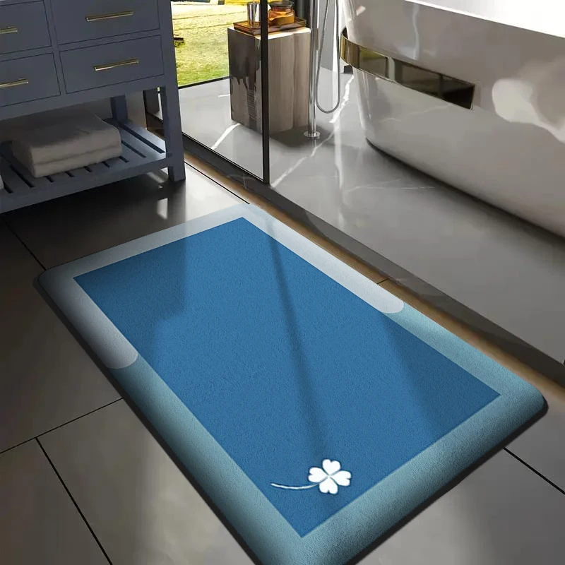 NONE Flannel Bathroom Mat Printed 5
