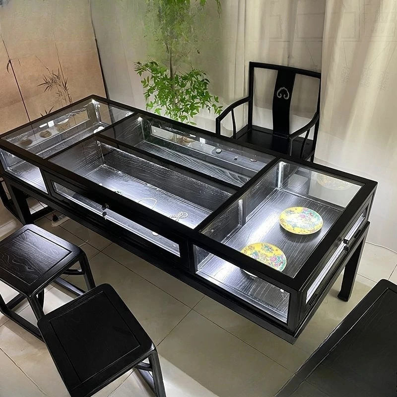 

Elm display cabinet, Chinese jewelry cabinet
