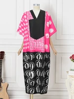 Plus Size 5XL VONDA Vintage Maxi Dress Women Printed Vetido 2025 Summer Party 3/4 Sleeve Bohemian Patchwork Robe Casual Sundress - Image 4