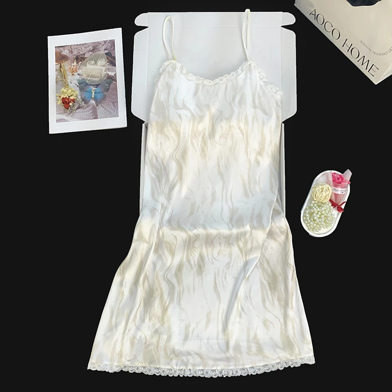 

Летнее женское сексуальное базовое платье-майка с подушкой на груди, платье трапециевидной формы миди во французском стиле, юбка для сна на подтяжках, уличная домашняя одежда