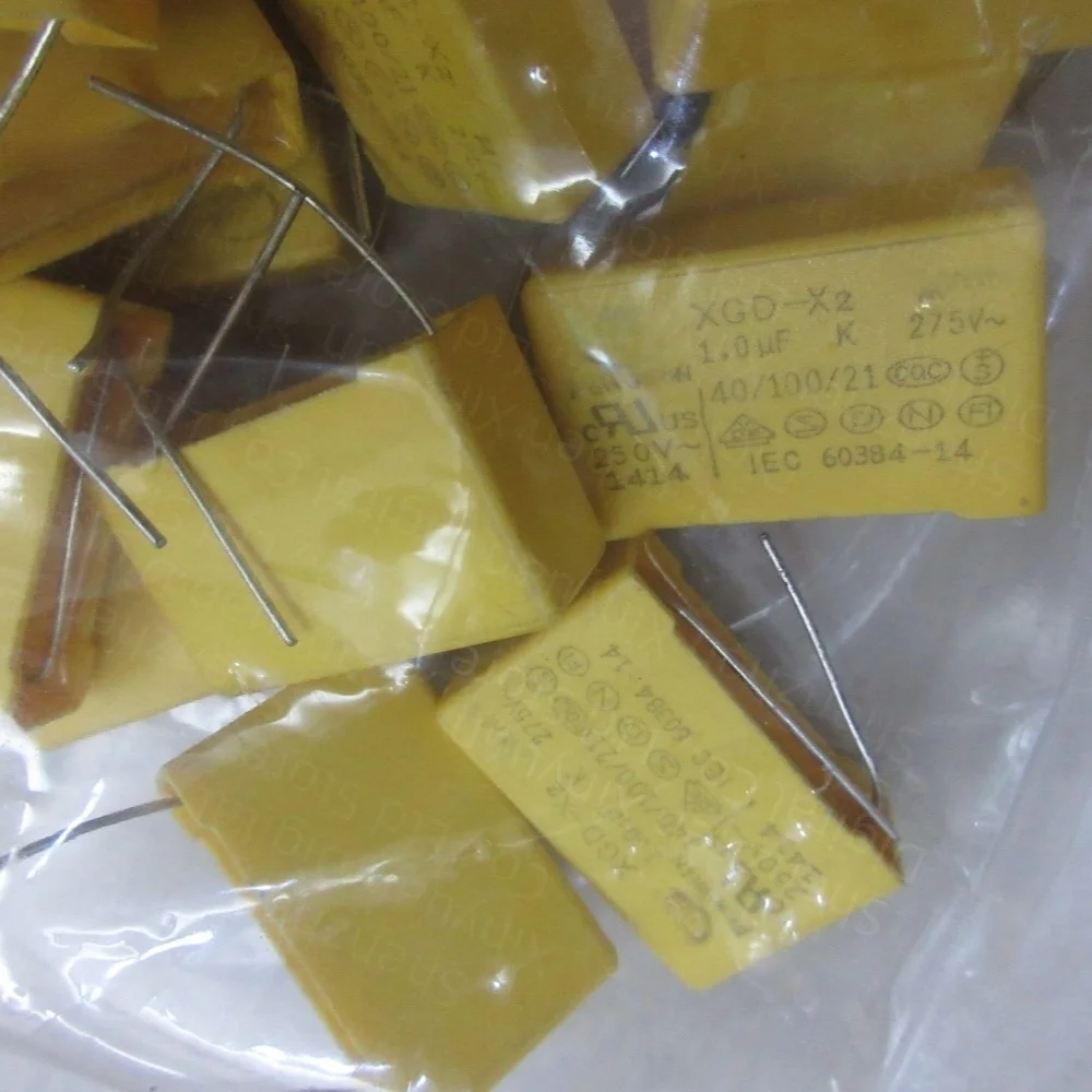 

10 шт. конденсаторов IEC60384-14 X2, 0,1 мкФ, 275 В, расстояние между выводами 22 мм