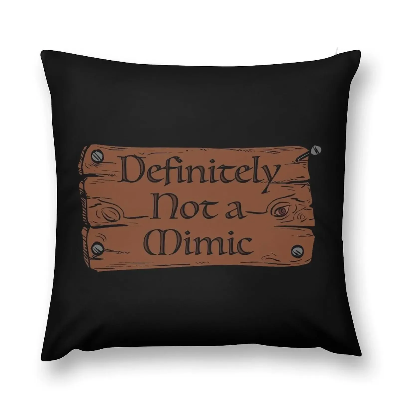 Definitely not a Mimic Throw Pillow christmas supplies anime girl Decorative Cover For Living Room pillow