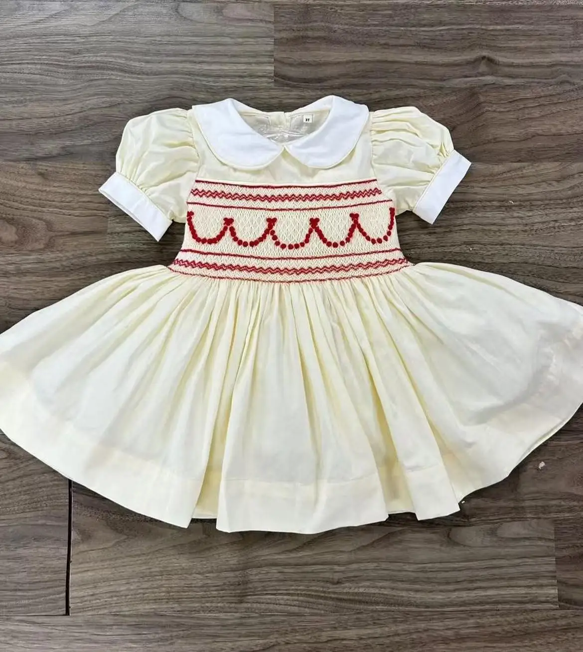 

0-12Y Baby Girl Summer Handmade Embroidery Vintage Princess Dress for Birthday Photography Holiday Eid A281