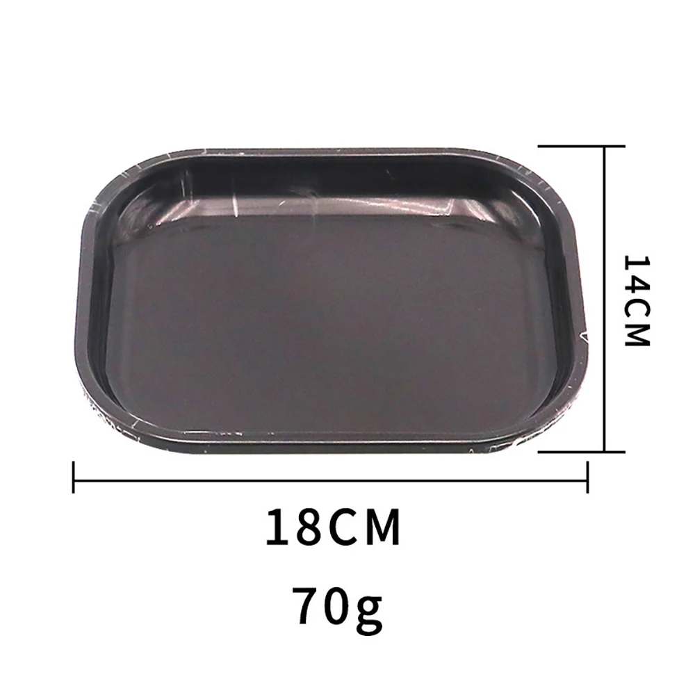 18*14cm Tobacco Rolling Tray Tinplate Metal Tray for Cigarette Smoking Accessories Dish Tin Storage Plate Small Roller Container