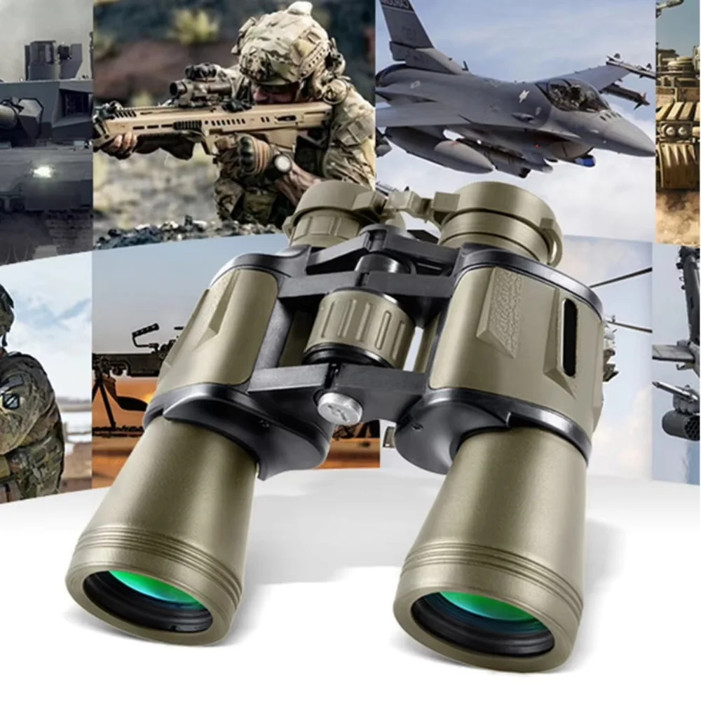 Military 20x50 Powerful Long Range Binoculars Zoom HD High Magnification Professional Telescope for Hunting Tourism Equipment