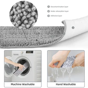 Set Pel dan Ember Lantai Datar Bebas Genggam Untuk Sistem Pembersihan Lantai Rumah Profesional Dengan Bantalan Mikrofiber yang Dapat Dicuci Untuk Kayu Keras 6 pembersih lantai pel penjualan terbaik - №