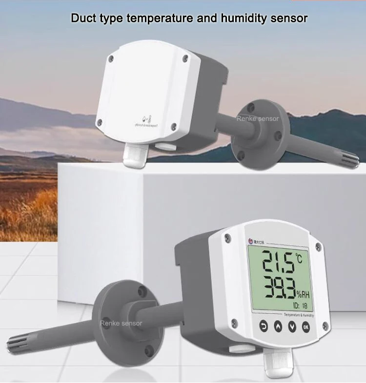 Nowy typ przetwornika temperatury i wilgotności zanurzeniowego, czujnik temperatury powietrza w kanałach do HVAC