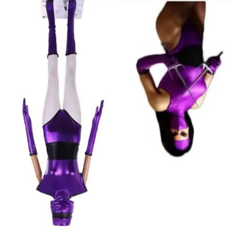 

Game Mileena Cosplay Sexy Costume Purple Combat Suit Women Halloween Cosplay Outfits