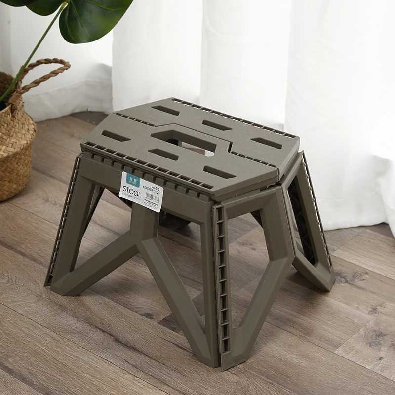 

Stable Plastic Folding Stool, Camping Travel Portable Small Foot Stools, Home Toilet Foldable Stool Chair, Storage Footstool