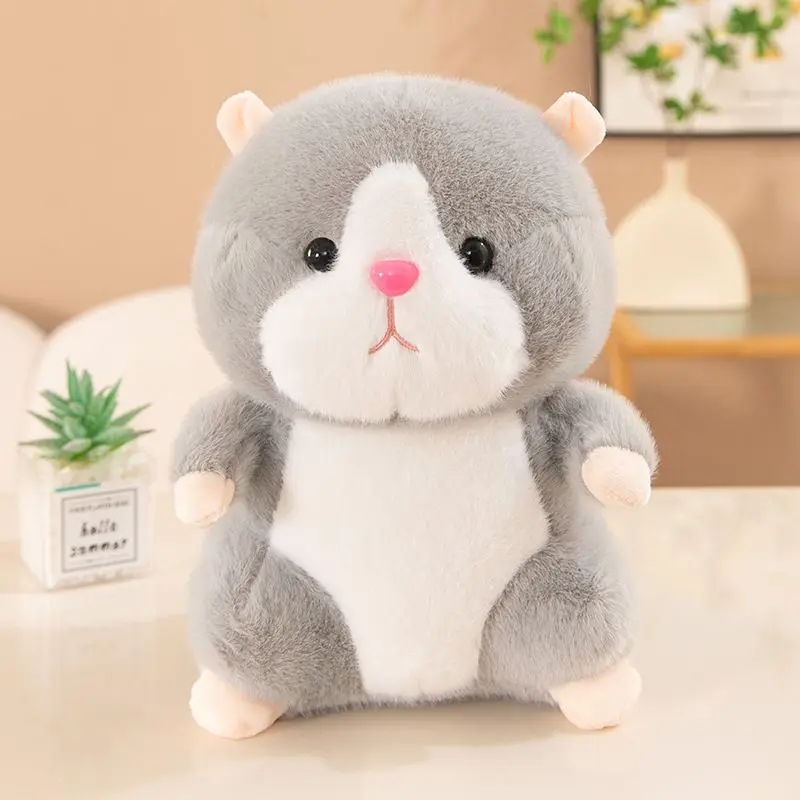 25 سنتيمتر أفخم الذهبي الهامستر اللعب لعوب براون رمادي الحيوان محشوة أفخم ألعاب كرتونية للبنين بنات هدايا عيد الميلاد عيد الميلاد #1