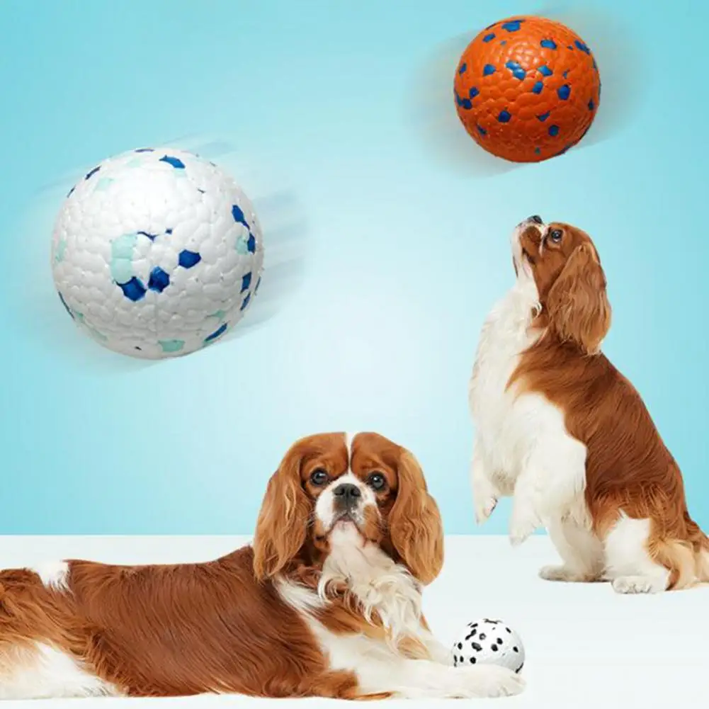 Dog Ball Toy High Elastic Bite Resistant Anxiety Relief with 3D Protrusions for Aggressive Chewers Interactive Pet Supplies
