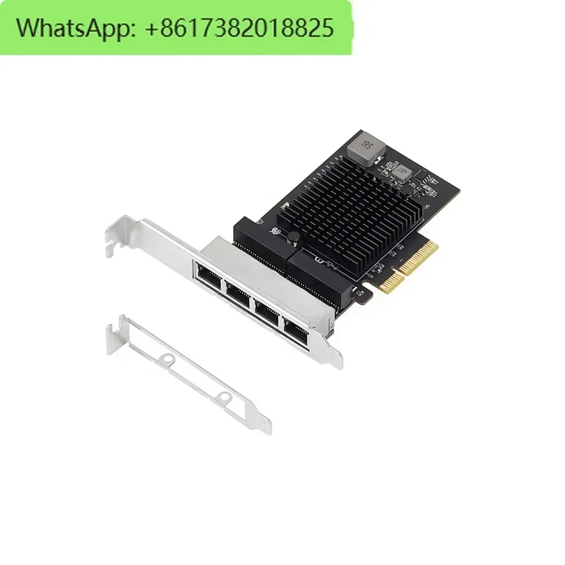 2.5 Gigabit 4 ports PCIe 4x network card PCI-Express to 10 /100/1000M/2.5G Ethernet Lan NIC 2500mbps RTL8125B desktop and server